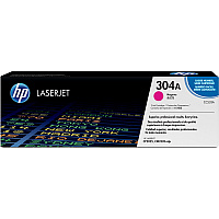 HP 304A (CC533A) Original Laser Toner Cartridge - Single Pack - Magenta - 1 Each
