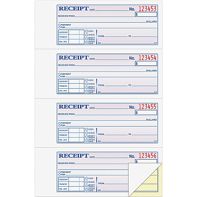 Adams Money/Rent Receipt Book (ABFDC1182)