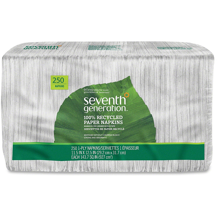 Seventh Generation 100% Recycled Paper Napkins (SEV13713PK)