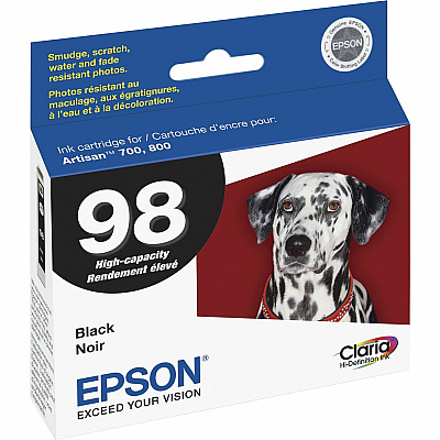Epson Claria No. 98 Original Ink Cartridge (EPST098120S)