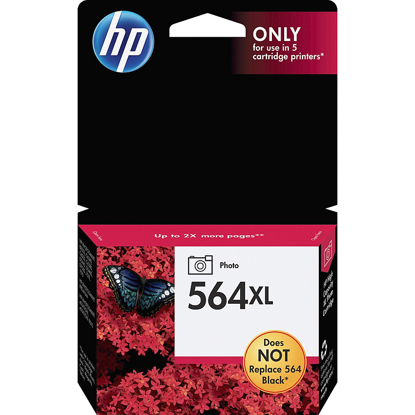 HP 564XL (HEWCB322WN) Original Inkjet Ink Cartridge - Photo Black - 1 Each