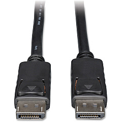 Eaton Tripp Lite Series DisplayPort Cable with Latching Connectors, 4K 60 Hz (M/M), Black, 15 ft. (4.57 m) (P580015)