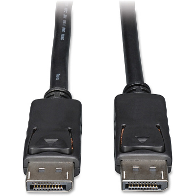 Eaton Tripp Lite Series DisplayPort Cable with Latching Connectors, 4K 60 Hz (M/M), Black, 15 ft. (4.57 m) (P580015)