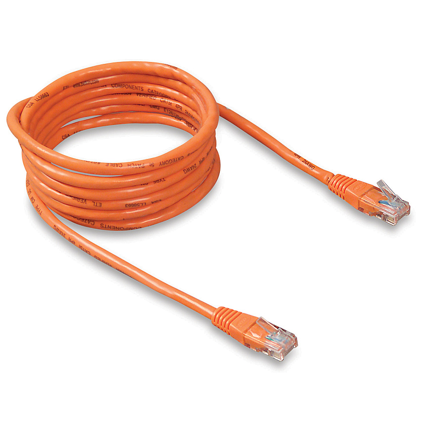 Belkin Cable,cat5e,utp,rj45m/m,9 ,org,patch (A3L79109ORG)