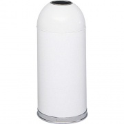 Safco Open Top Dome Waste Receptacle (9639WH)