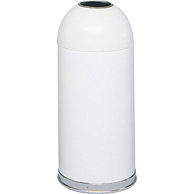 Safco Open Top Dome Waste Receptacle (SAF9639WH)
