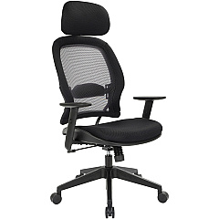Office Star Professional Air Grid Chair with Adjustable Headrest (OSP55403)