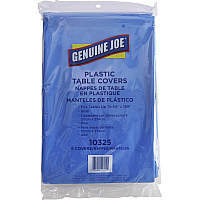 Genuine Joe Plastic Rectangular Table Covers (GJO10325)