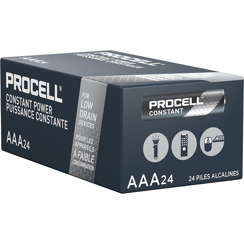 Duracell Procell Constant Power Alkaline AAA Batteries (DURPC2400BKD)