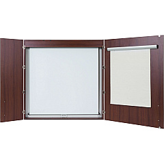 MasterVision 2-door Cherry Conference Cabinet (BVCCAB01010130)