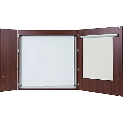 MasterVision 2-door Cherry Conference Cabinet (BVCCAB01010130)