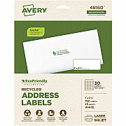 Avery Eco-Friendly Address Labels for Laser and Inkjet Printers, 1" x 2?" (AVE48160)
