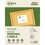 Avery Eco-Friendly Shipping Labels for for Laser and Inkjet Printers, 3?" x 4" (AVE48464)
