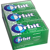 Orbit Spearmint Sugar-free Gum - 12 packs (MRS11484)