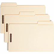 Smead SuperTab 1/3 Tab Cut Legal Recycled Fastener Folder (SMD19535)