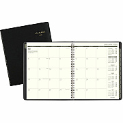 AT-A-GLANCE Recycled Monthly Planner, 11 x 9, Black Cover, 13-Month: Jan 2026 to Jan 2027 (70260G05)