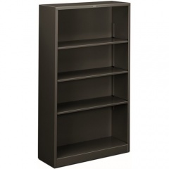 HON Brigade Steel Bookcase | 4 Shelves | 34-1/2"W | Charcoal Finish (S60ABCS)