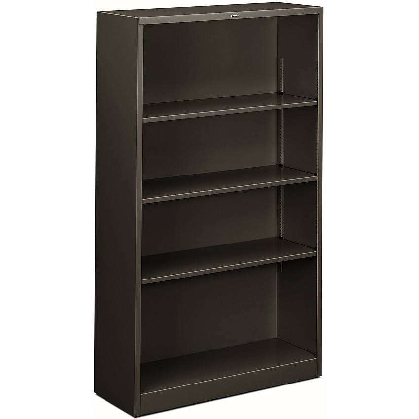 HON Brigade Steel Bookcase | 4 Shelves | 34-1/2"W | Charcoal Finish (HONS60ABCS)