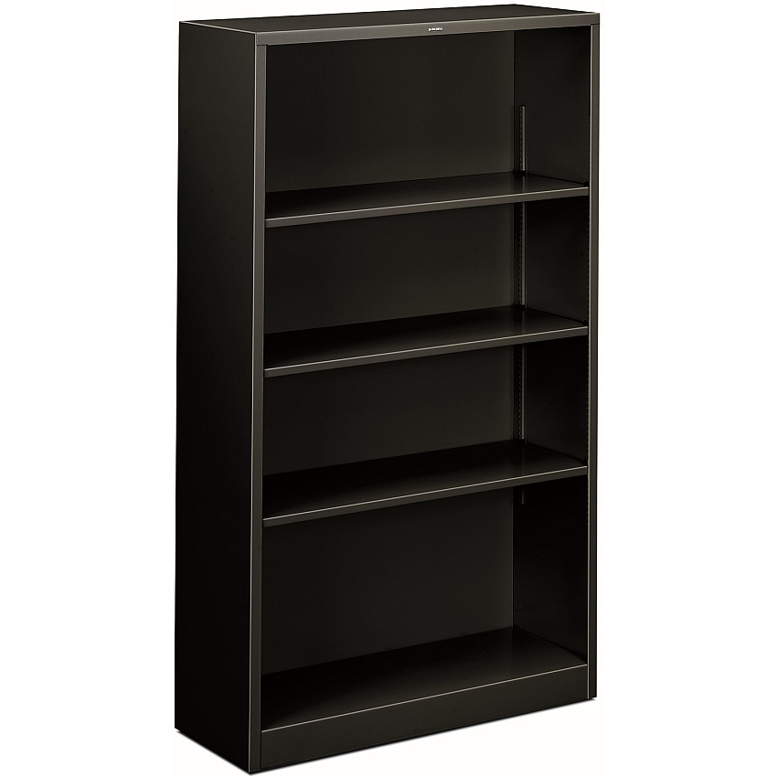HON Brigade Steel Bookcase | 4 Shelves | 34-1/2"W | Black Finish (HONS60ABCP)