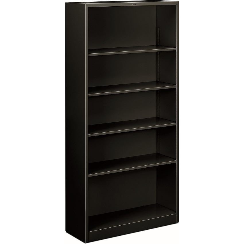HON Brigade Steel Bookcase | 5 Shelves | 34-1/2"W | Black Finish (HONS72ABCP)
