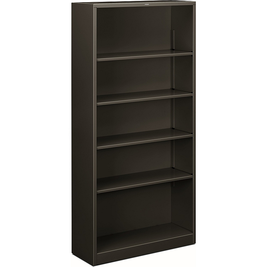 HON Brigade Steel Bookcase | 5 Shelves | 34-1/2"W | Charcoal Finish (HONS72ABCS)