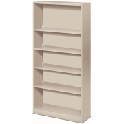 HON Brigade Steel Bookcase | 5 Shelves | 34-1/2"W | Light Gray Finish (S72ABCQ)