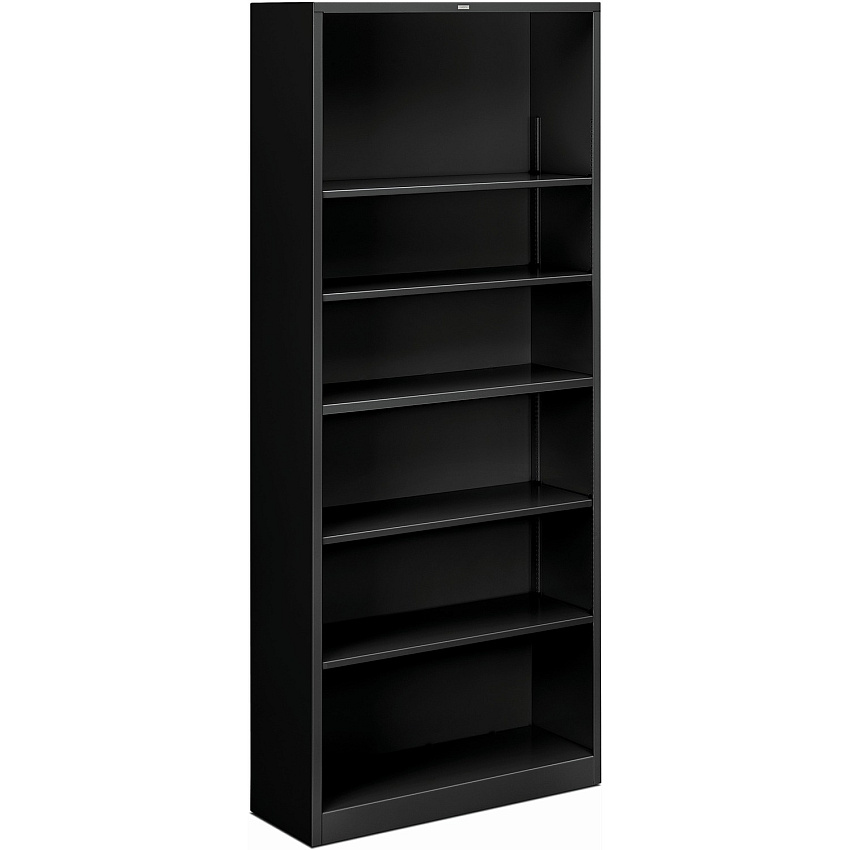 HON Brigade Steel Bookcase | 6 Shelves | 34-1/2"W | Black Finish (HONS82ABCP)
