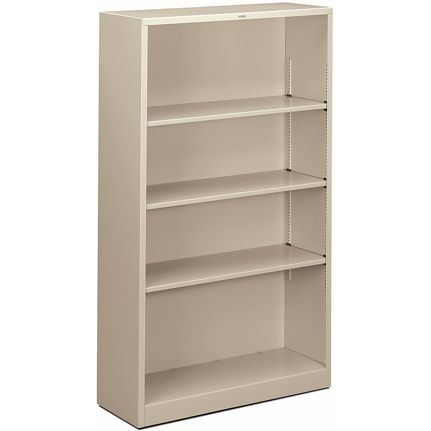 HON Brigade Steel Bookcase | 4 Shelves | 34-1/2"W | Light Gray Finish (HONS60ABCQ)