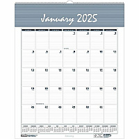 House of Doolittle Bar Harbor Recycled Wirebound Monthly Wall Calendar, 15.5 x 22, White/Blue/Gray Sheets, 12-Month (Jan-Dec): 2026 (333)