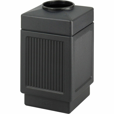Safco Indoor/Outdoor Waste Receptacle (9475BL)