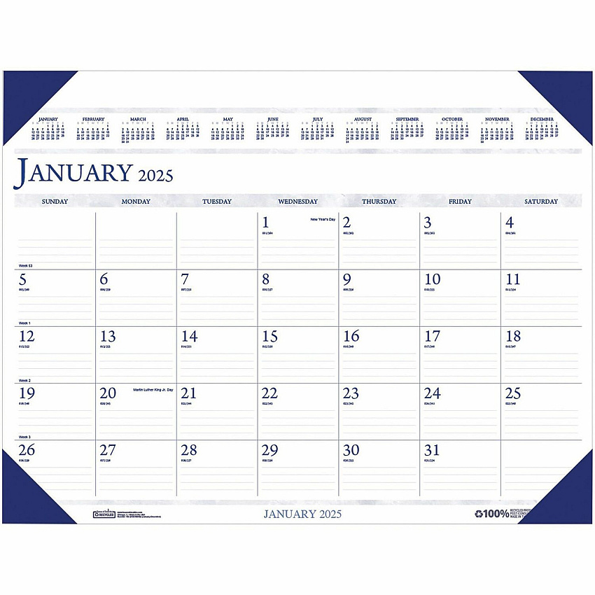 House of Doolittle Eco-friendly Executive Calendar Desk Pad (180HD)