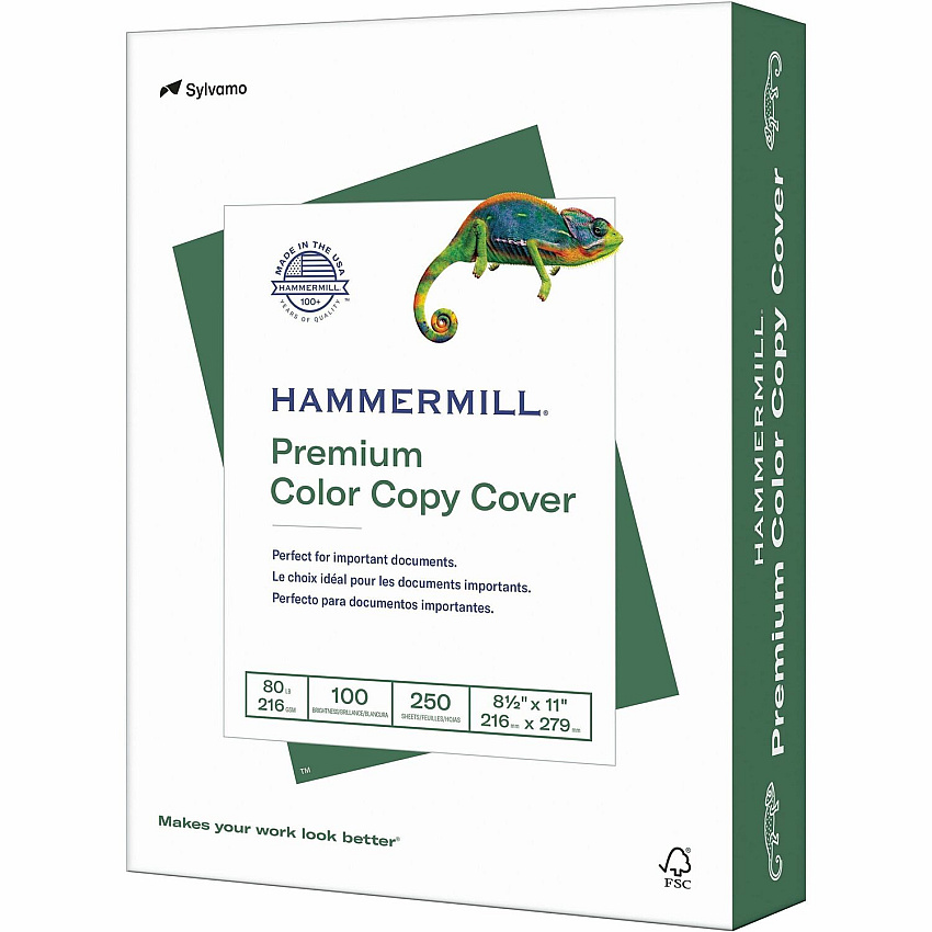 Hammermill Color Copy Cover for Color Copiers, Inkjet & Laser Printers - White (HAM120023)
