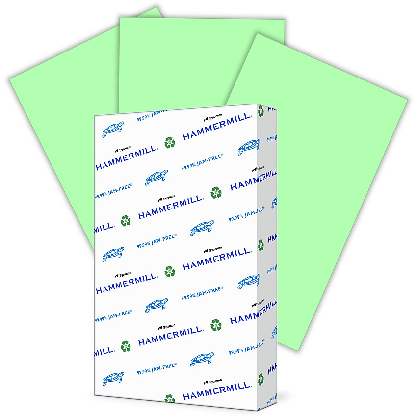 Hammermill Colors Recycled Copy Paper - Green (HAM103374)