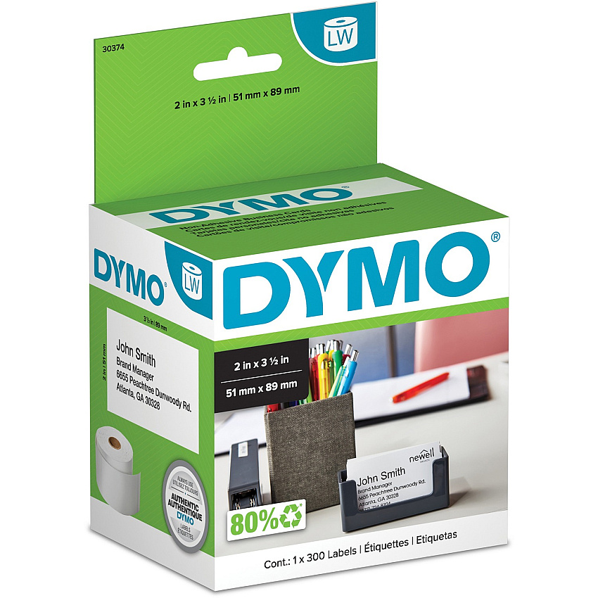 DYMO Nonadhesive Appointment Cardstock Labels (DYM30374)