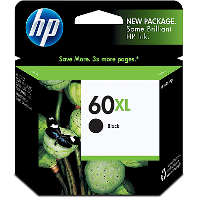 HP 60XL (HEWCC641WN) Original Inkjet Ink Cartridge - Black - 1 Each