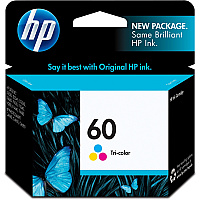 HP 60 (HEWCC643WN) Original Inkjet Ink Cartridge - Cyan, Magenta, Yellow - 1 Each