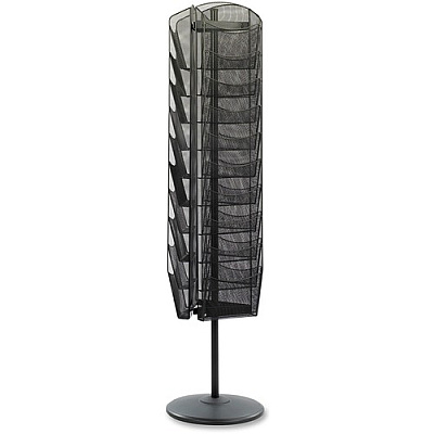 Safco Onyx Rotating Mesh Magazine Rack (SAF5577BL)