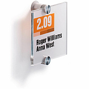 Durable Crystal Standoff Interior Wall Sign (482019)
