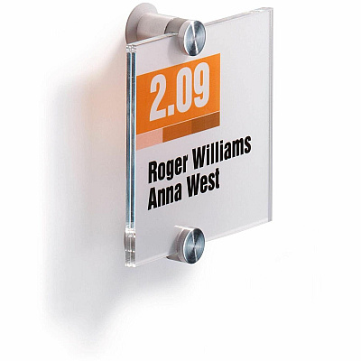 Durable Crystal Standoff Interior Wall Sign (482019)