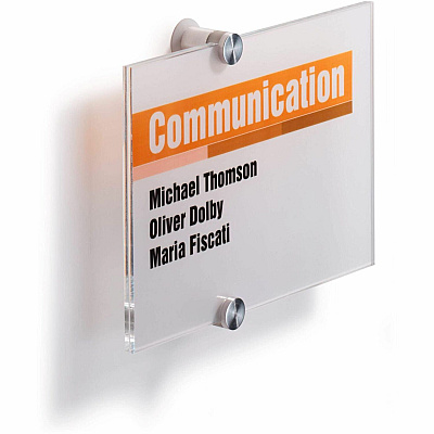 Durable Crystal Standoff Interior Wall Sign (482319)