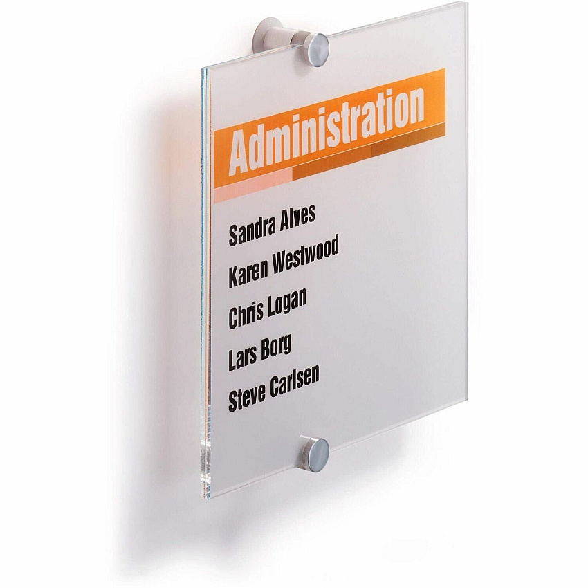 Durable Crystal Standoff Interior Wall Sign (482419)