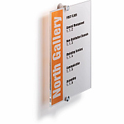 Durable Crystal Standoff Interior Wall Sign (482519)