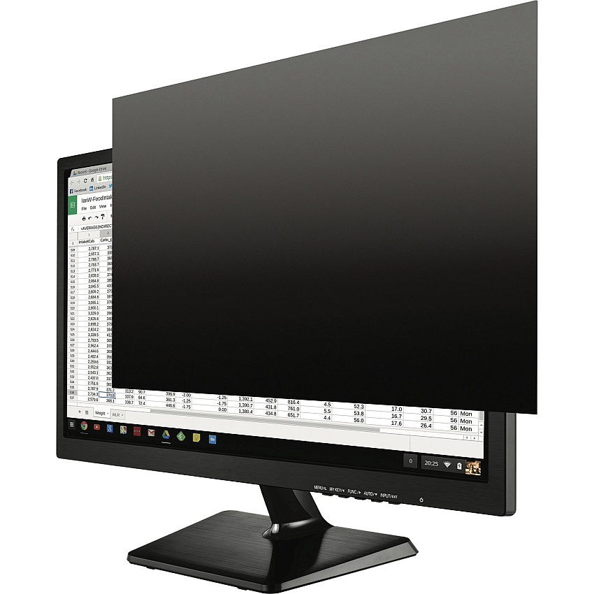 Kantek Secure-View Blackout Privacy Filter - Fits 19" Widescreen LCD Monitors Black (KTKSVL190W)
