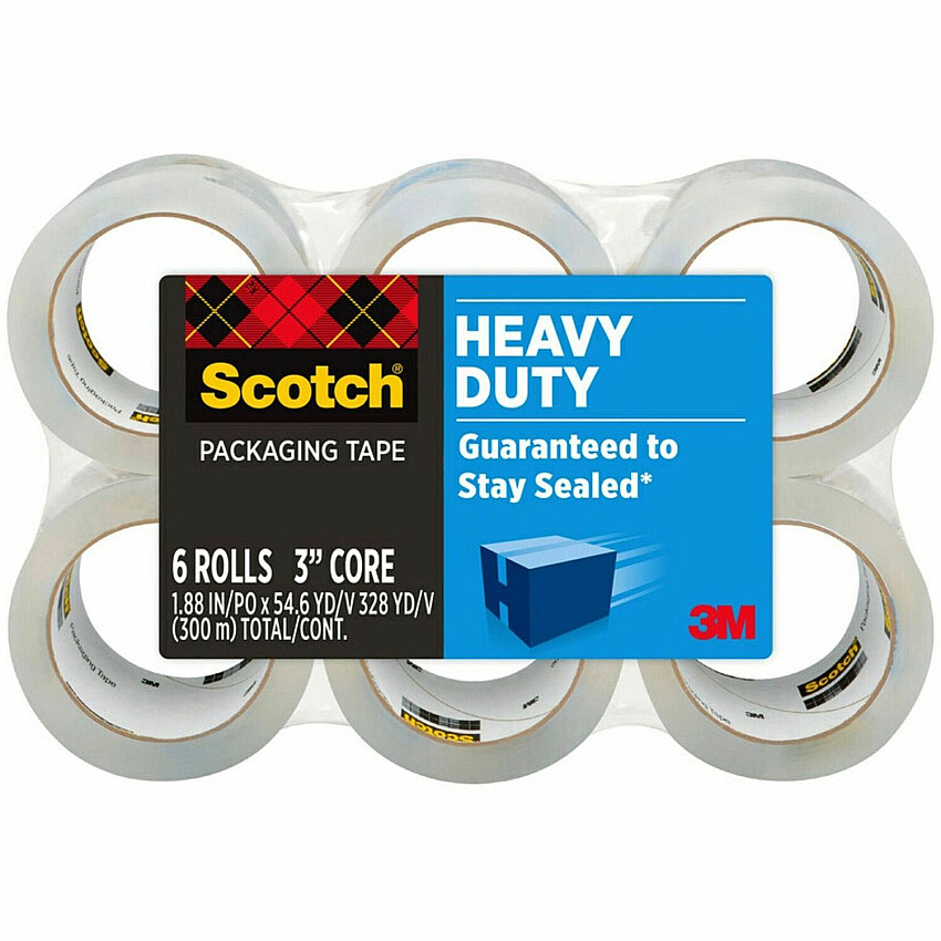 Scotch Heavy-Duty Shipping/Packaging Tape (MMM38506)
