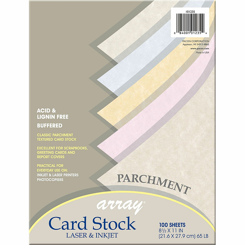 Pacon Parchment Cardstock - Assorted (PAC101235)