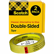 Scotch Permanent Double-Sided Tape - 3/4"W (MMM6652P3436)