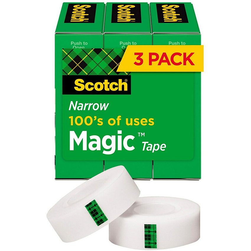 Scotch 1/2"W Magic Tape (MMM810H3)