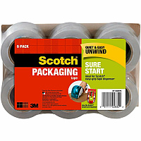 Scotch Sure Start Packaging Tape (MMMDP1000RF6)