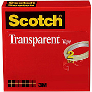 Scotch Transparent Tape - 1/2"W (MMM6002P1272)