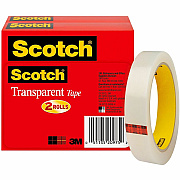 Scotch Transparent Tape - 3/4"W (MMM6002P3472)